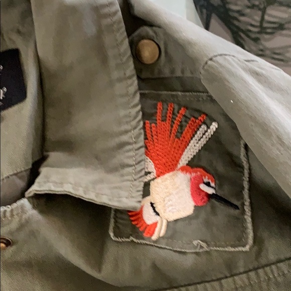 Embroidered Army Style Jacket - Picture 2 of 8